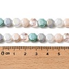 Electroplated Glass Beads Strands EGLA-A048-01A-05-3