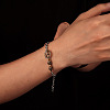 304 Stainless Steel Link Bracelets WG1F394-01-3