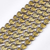 Electroplate Glass Beads Strands EGLA-S188-09H-1