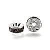 Brass Grade A Rhinestone Spacer Beads RB-A014-Z8mm-12S-3