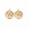 Brass Micro Pave Clear Cubic Zirconia Charms KK-S356-715-1