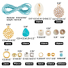 ARRICRAFT DIY Natural Shell & Gemstone Stretch Bracelet Making Kit DIY-AR0002-51-2