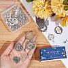 DIY 20Pcs 10 Style Tibetan Style Alloy Pendants PALLOY-SC0004-12-3