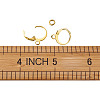 Brass Huggie Hoop Earring Findings & Open Jump Rings KK-TA0007-83G-39