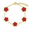 Acrylic Flower Link Chain Bracelet XT3040-2-2