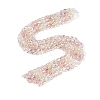 Electroplate Imitation Jade & Opaque & Transparent Glass Beads Strands EGLA-Q135-6x8MM-01D-2