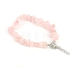 Natural Rose Quartz Bead Bracelets PW-WG11851-04-1