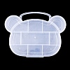 (Defective Closeout Sale: Scratched)11 Compartments Bear Plastic Storage Box CON-XCP0002-69-1