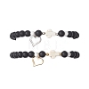 2Pcs 201 Stainless Steel Open Charm Bracelets BJEW-JB12719-3