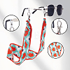 2Sets 2 Colors Polyester Ribbon Eyeglasses Chains AJEW-SP0006-03-6