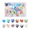 24Pcs 12 Colors Handmade Lampwork Beads LAMP-CW0001-03-1