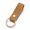 Cowhide Leather Keychain X-KEYC-WH0014-A03-1