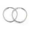 Tarnish Resistant 304 Stainless Steel Huggie Hoop Earrings X-EJEW-L205-02A-P-1