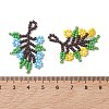 Glass Seed Beaded Pendants PALLOY-MZ01274-4