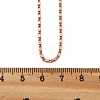 Brass Link Chain Necklaces for Women NJEW-D302-17RG-5