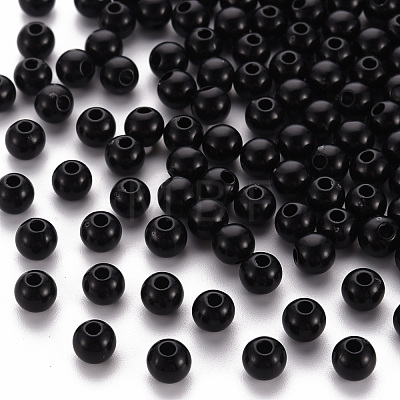 Opaque Acrylic Beads MACR-S370-C6mm-S002-1