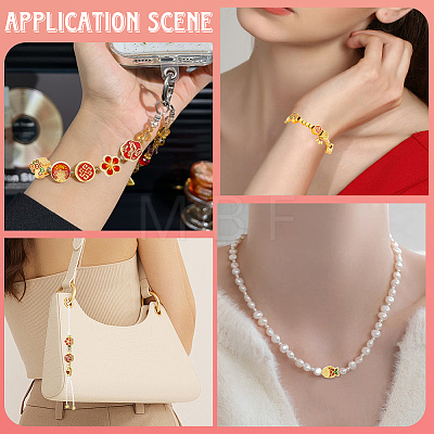 44Pcs 11 Styles Alloy Enamel European Beads ENAM-PA0001-02-1