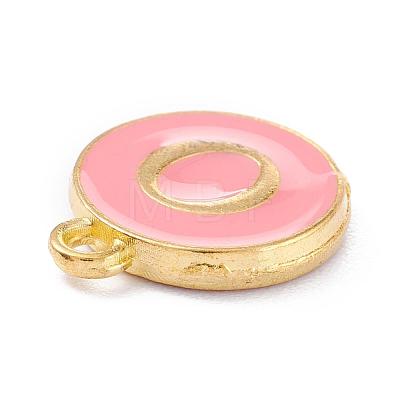 Golden Plated Alloy Enamel Charms X-ENAM-Q437-14O-1