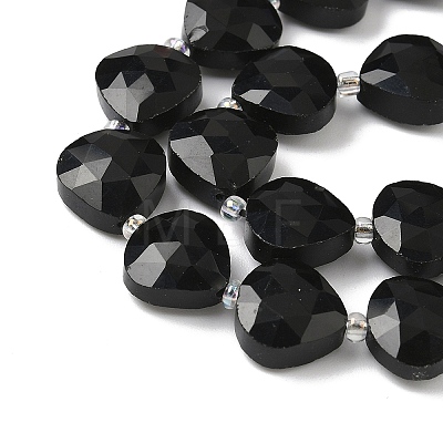 Natural Black Onyx(Dyed & Heated) Beads Strands G-D316-A15-1