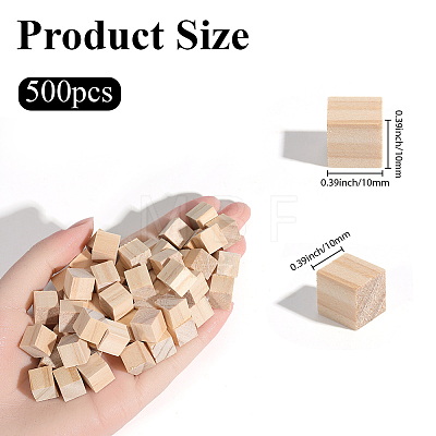 Unfinished Pine Woods Block DJEW-SP0001-53B-1