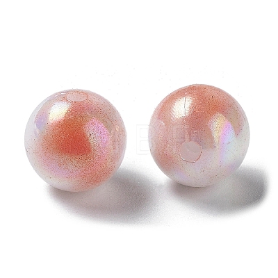 Two Tone Opaque Acrylic Beads SACR-P024-01B-W13-1