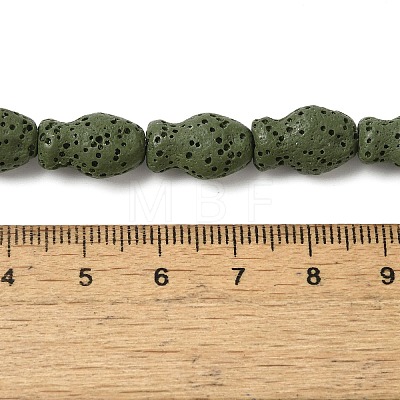 Natural Lava Rock Beads Strands G-U007-01J-1