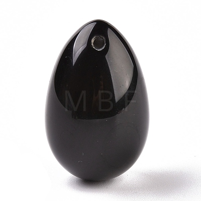 Natural Obsidian Pendants G-P438-F-05-1