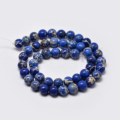 Natural Imperial Jasper Beads Strands G-I122-4mm-06-1