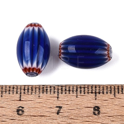 Handmade Millefiori Glass Barrel Beads LS-LA-N002-04D-1