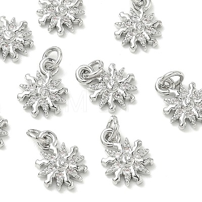 SHEGRACE Brass Micro Pave Cubic Zirconia Pendants XGRQ3D283-459P-1