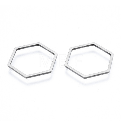 Non-Tarnish 201 Stainless Steel Linking Rings STAS-N090-T13-1-1