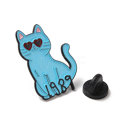 Cat Shape Enamel Pins JEWB-P039-01EB-05-1