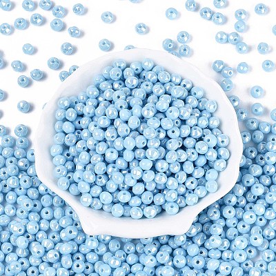 Opaque Colours Glass Seed Beads SEED-N007-34G-1