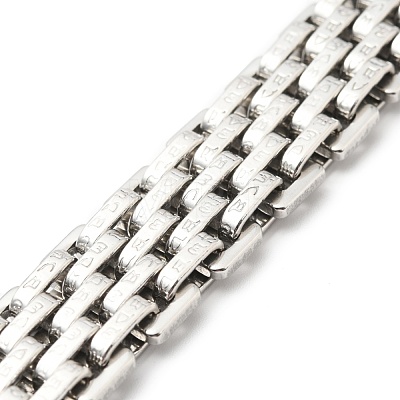 201 Stainless Steel Watch Band Bracelets STAS-E165-01P-1