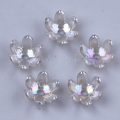 Transparent Acrylic Bead Caps X-TACR-T007-07F-1