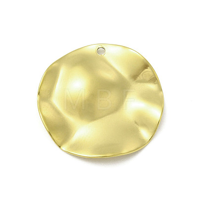 Textured 201 Stainless Steel Pendants STAS-A069-02G-1