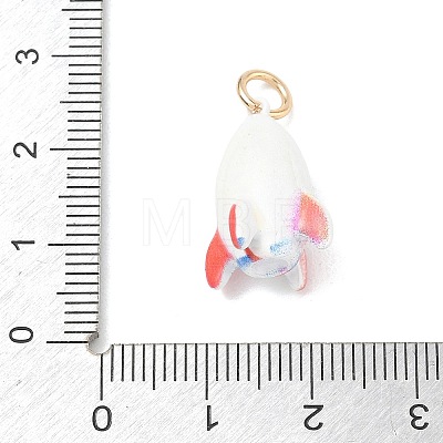 Spray Painted Brass Pendants KK-CBAE20A-02F-G-1