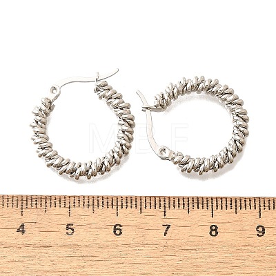 201 Stainless Steel Hoop Earrings EJEW-Q026-14P-A-1