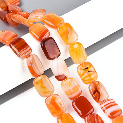 Natural Agate Beads Strands G-N356-03A-17-1