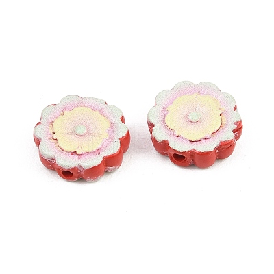 Printed Cinnabar Beads CARL-A001-01D-1