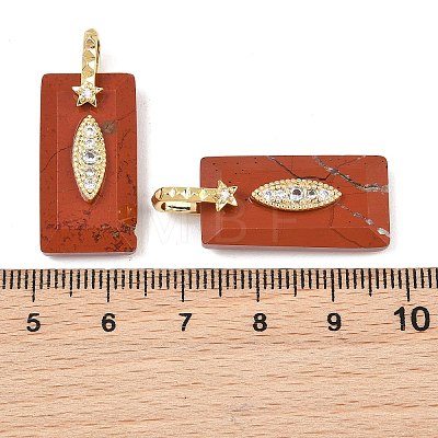Natural Red Jasper Faceted Pendants GG-CBA4154-06G-04-1