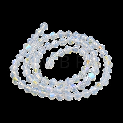 Imitation Jade Electroplate Glass Beads Strands EGLA-A039-J4mm-L05-1