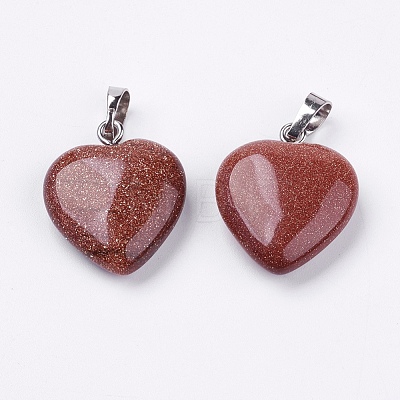 Synthetic Goldstone Pendants G-G956-B15-FF-1