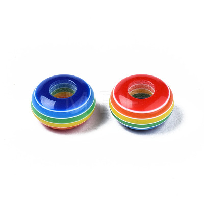 Resin Large Hole Beads X1-RESI-YWC0001-03-1