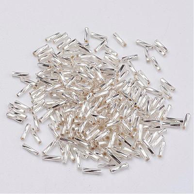 Glass Twisted Bugle Beads SEED-E002-5mm-821#-1