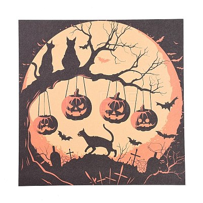 Halloween Witch Pumpkin Ghost Pattern Scrapbooking Paper Pads Set STIC-C010-33D-1