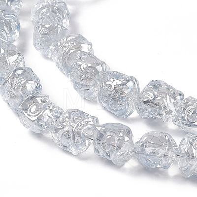 Pearl Luster Plated Electroplate Glass Beads GLAA-P028-PL02-1