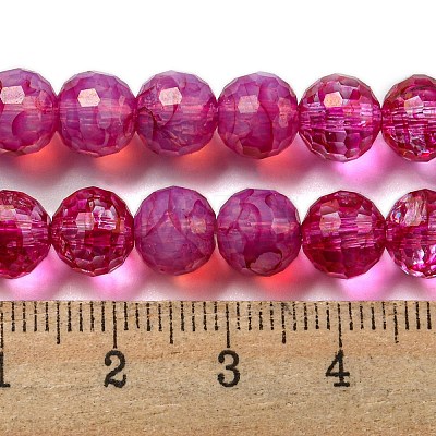 Baking Painted Glass Bead Strands GLAA-G116-02G-1