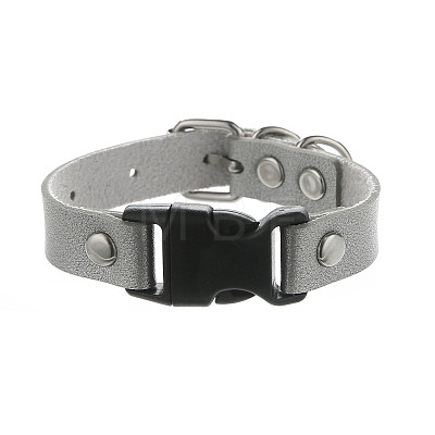 Imitation Leather & Alloy & Plastic Bracelets for Men Women FS-WG10CE2-09-1
