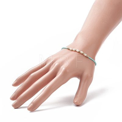 Natural Pearl & Glass Seed Beaded Stretch Bracelet for Women BJEW-JB09167-1